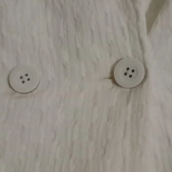 CAbi White Quilted Open-Front Blazer - Picture 10 of 14